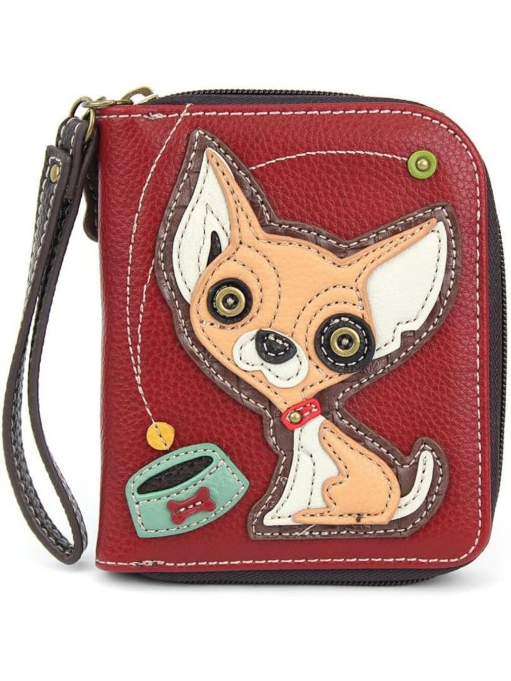Stylish Zip Around Wallet Wristlet | 8 Card Slots | Durable PU Leather Accessory